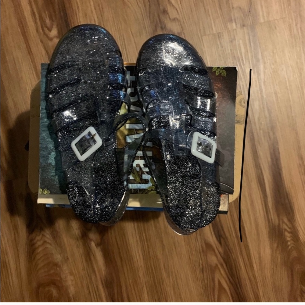 Black Little Girl Jelly Shoes (NEW)